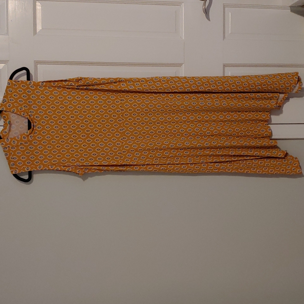 Anthropologie, 2X, Yellow and black print